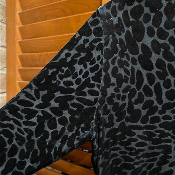 Good American Black Burnout Velvet Leopard Bodysuit - Picture 5 of 7